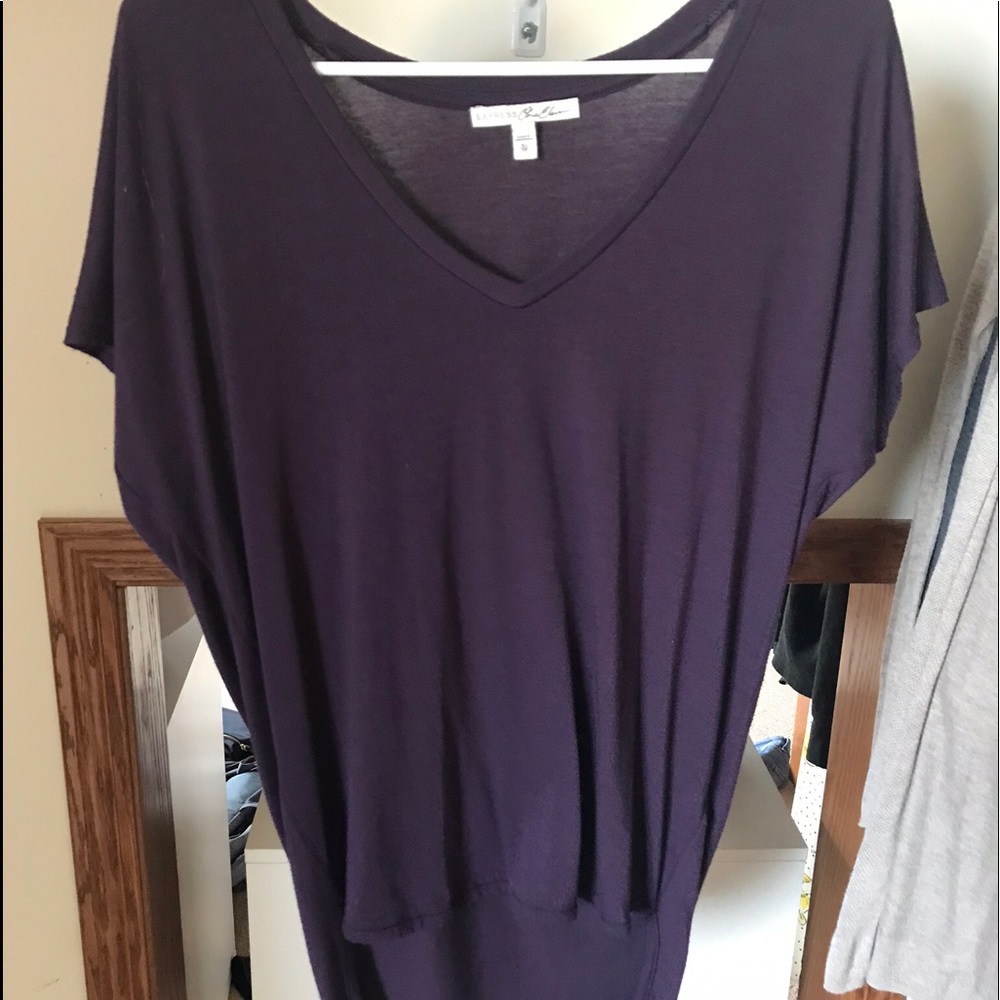 Plum colored tee shirt